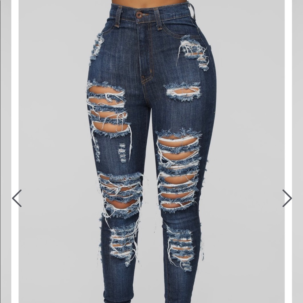 Cut up jeans